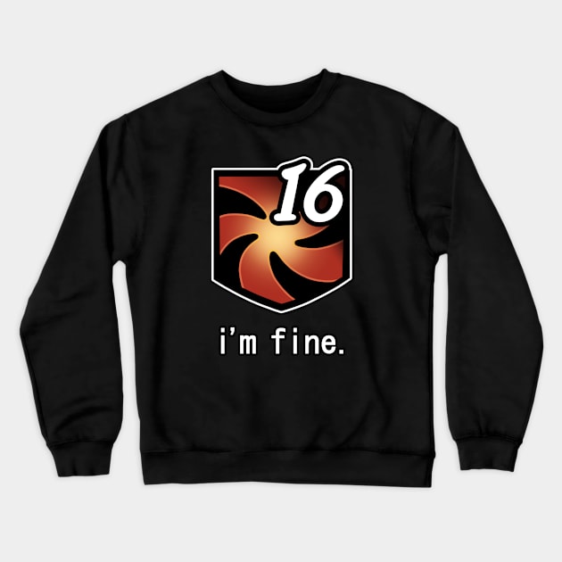 "I'm Fine" Vuln Stacks [FFXIV] Crewneck Sweatshirt by BanannaWaffles